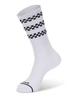 Simple Checker Stripes Crew 1 Pair Socks