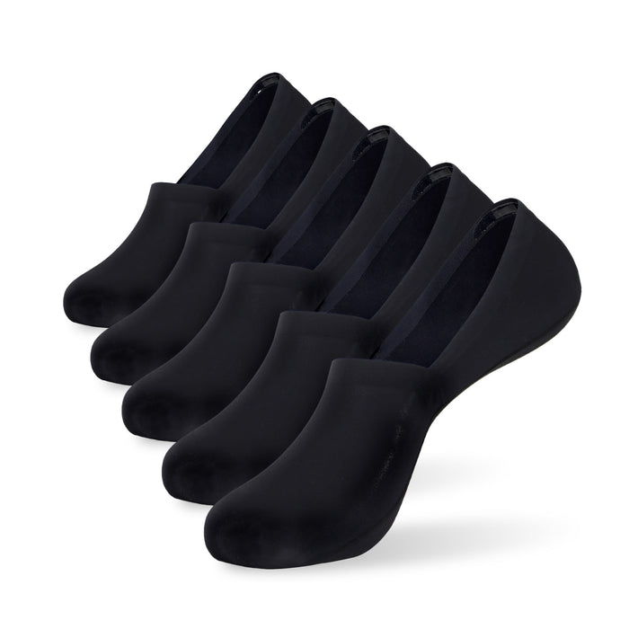 Silky Breathable No-Show Non-slip 5 Pairs Socks
