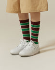 Striped Crew High 1 Pair Socks