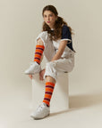 Striped Crew High 1 Pair Socks