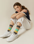 Sorted Block Crew 1 Pair Socks