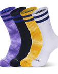 [Tie-dye] Athletic Cushion Crew 4 Pairs Socks