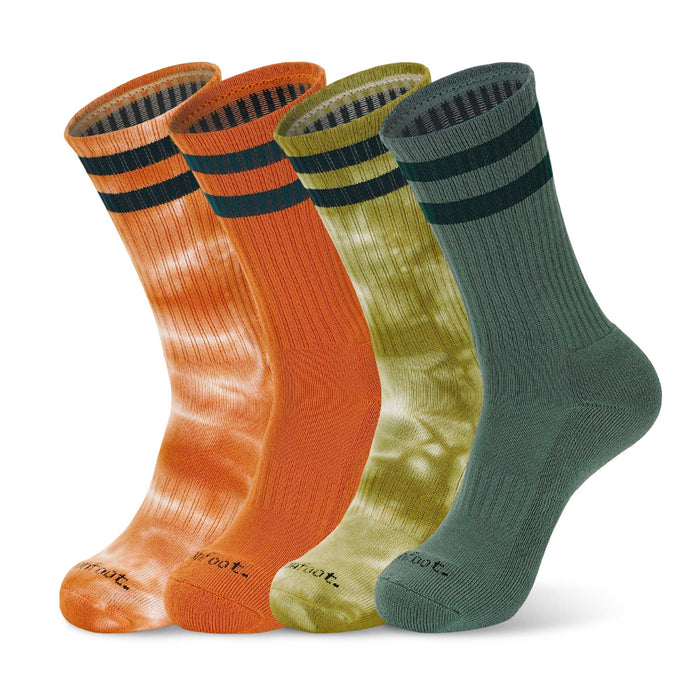 [Tie-dye] Athletic Cushion Crew 4 Pairs Socks