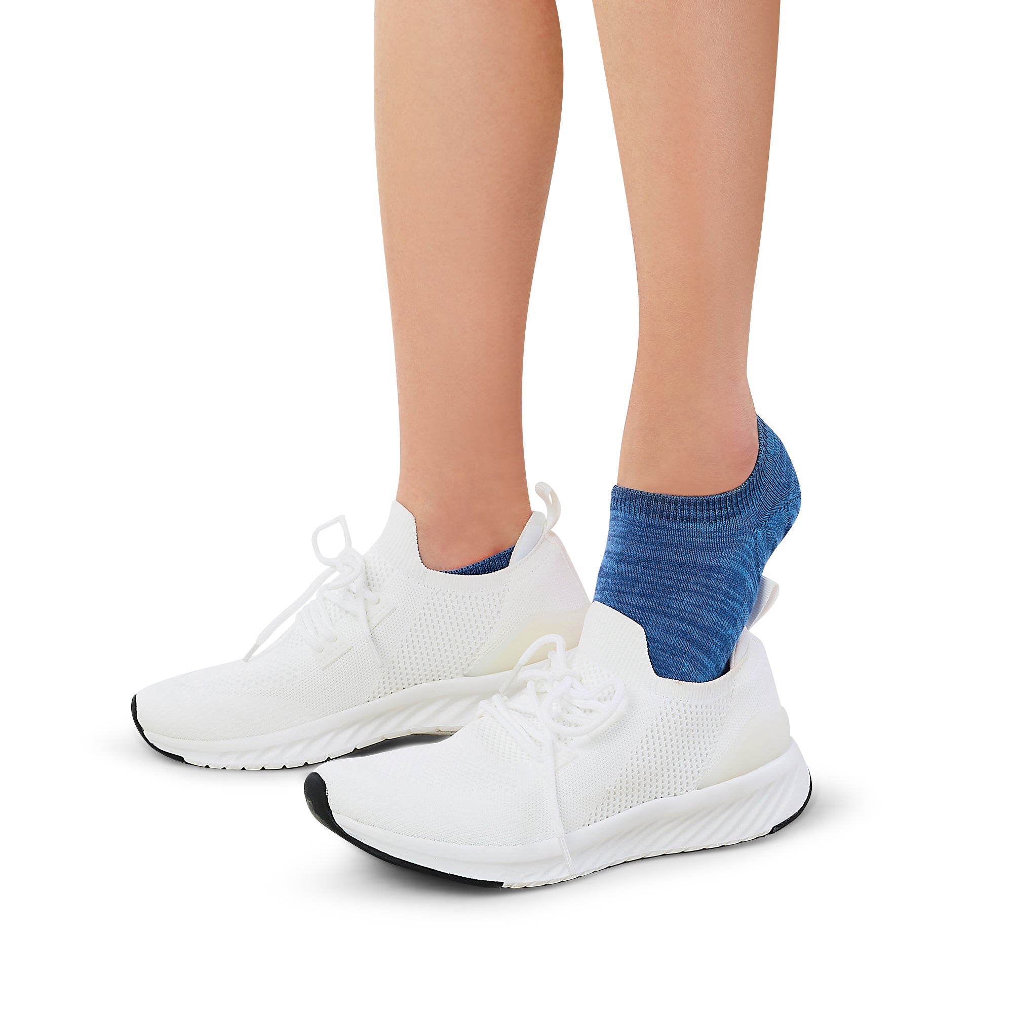 No Show Socks Non Slip#color_blue-assort