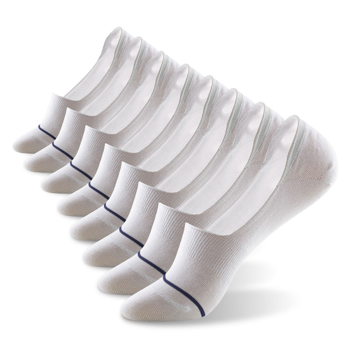 Invisible Ultra Grip No Show 8 Pairs Socks