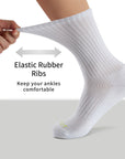 Athletic Cushion Stripe Crew 4 Pairs Socks