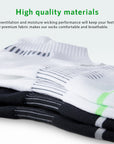 running performance cushioned heel tab ankle socks