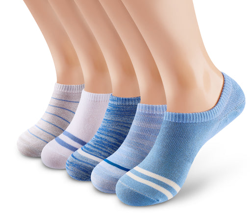 No Show Socks Non Slip#color_blue-assort