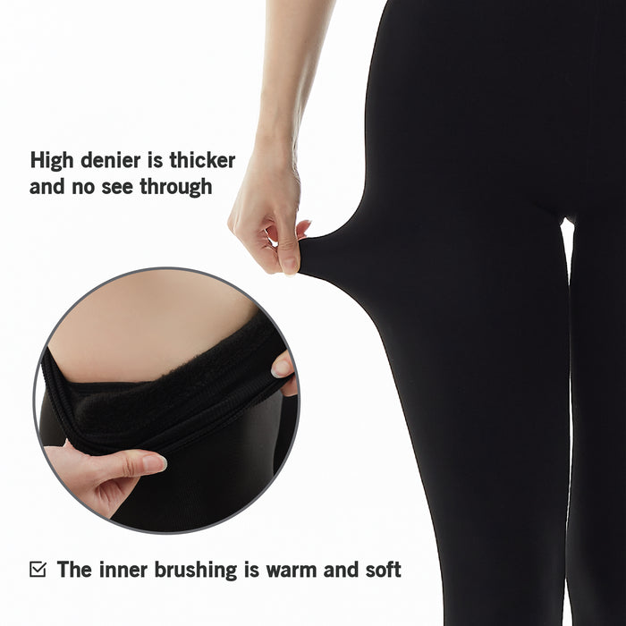 [Tights] Thermal Fleece Lined Tights 2-Pack