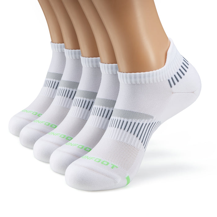 Athletic Silky Dry Ankle Tab 5-Pack Socks