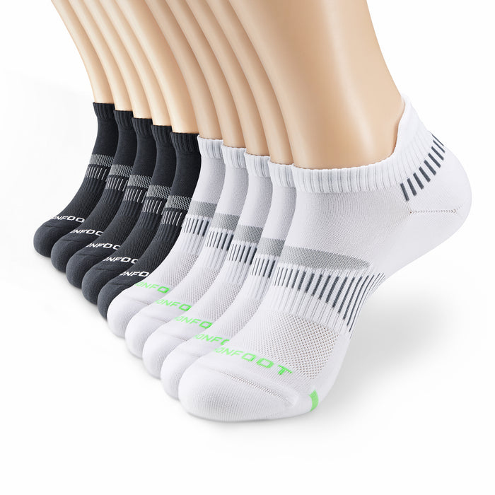Athletic Silky Dry Ankle Tab 10 Pairs Socks