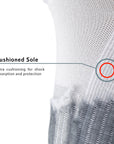 running performance cushioned heel tab ankle socks