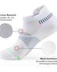 running performance cushioned heel tab ankle socks