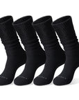 Soft Slouch Extra Long Knee High 4 Pairs Socks