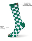 Checker-border Multi Crew 3 Pairs Socks