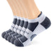 running performance heel tab ankle socks#color_dark-navy-5pairs