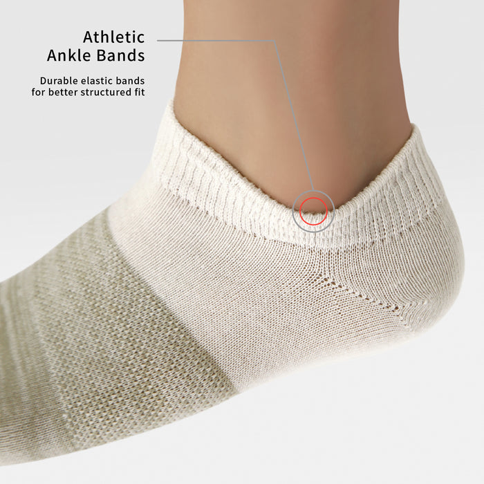 Sports Athletic Mesh Low Cut Ankle 4 Pairs Socks