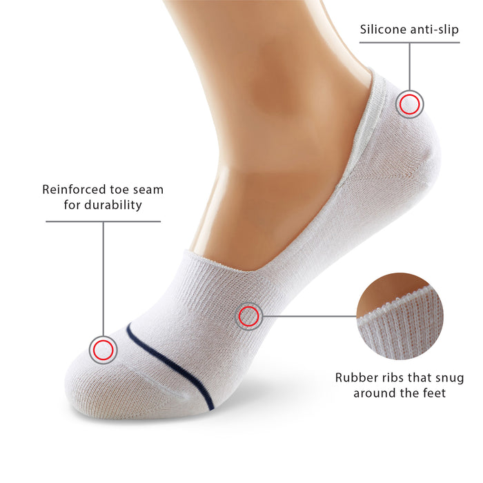 Invisible Ultra Grip No Show 8 Pairs Socks — Monfoot