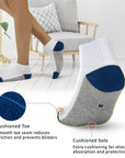 Cushioned Color-block Quarter 6 Pairs Socks