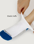 Cushioned Color-block Quarter 6 Pairs Socks