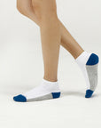 Cushioned Color-block Quarter 6 Pairs Socks