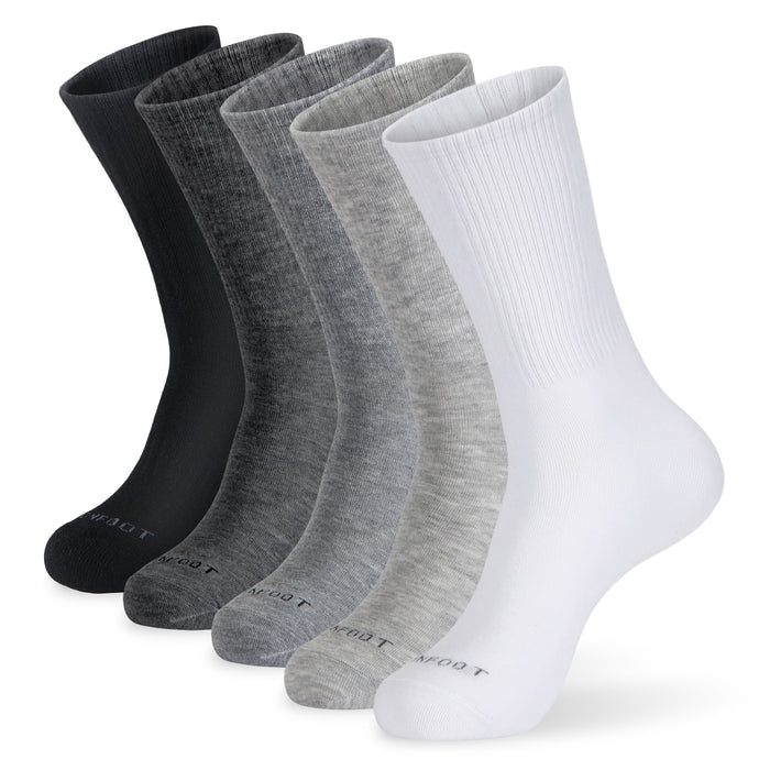 Daily Solid Crew 6 Pairs Socks