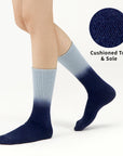 [Dip-dye] Athletic Cushion Crew 4 Pairs Socks