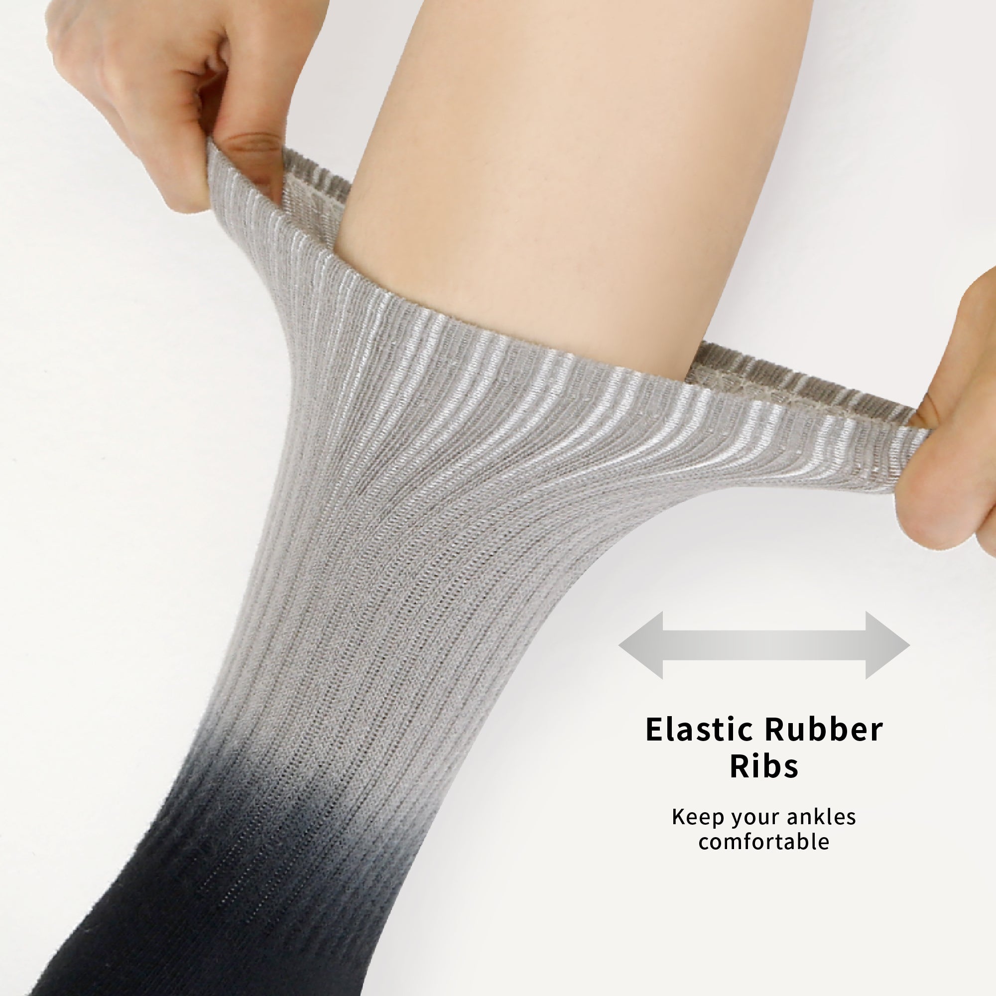 [Dip-dye] Athletic Cushion Crew 4 Pairs Socks